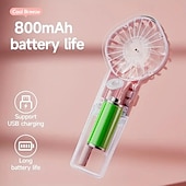 preiswerte Ventilator-Handheld Sprühventilator – Großer tragbarer Wassernebelventilator für den Außenbereich USB-aufladbar