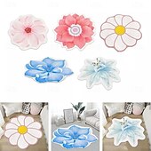 economico tappeti per soggiorno e camera da letto-Tappeti Tappeti A Forma Di Fiore Semplice Tappeto 3d Grande Fiore Tappetini Lavabili
