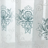 billiga Genomskinliga gardiner-en panel i medelhavsstil high-end broderad fönsterskärm vardagsrum sovrum matsal halvgenomskinlig skärmgardin