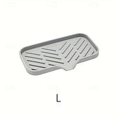 economico Utensili e gadget da cucina-1 organizer multiuso per lavello in silicone: portasapone drenabile con spazzola e porta spugna per cucina &amp; bagno