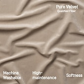 economico Copridivano-Copertura per Divano in Velluto Colore Unito con Braccioli Lavabile e Asciugabile in Macchina Coperture in Velluto