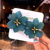 halpa Korvakorut-1 pari Niittikorvakorut For Naisten Syntymäpäivä Juhlat / Ilta Lahja Metalliseos mieltymys Muoti Terälehti