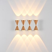 economico Lampade LED da parete-lampada da parete a led 2/3/4/5 teste esterno impermeabile in vetro alluminio 90 cm moderno creativo luce bianca calda corridoio balcone ip65 85-265 v