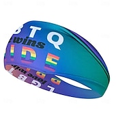 economico Accessori-LGBT LGBTQ Arcobaleno Fascia assorbente del sudore Per adulto Per uomo Per donna Gay Lesbica Parata dell&#039;orgoglio Mese dell&#039;orgoglio Mascherata Costume di Carnevale facile