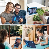 Χαμηλού Κόστους θήκες lenovo-Δισκίο Θήκες Καλύμματα Για Lenovo M9 HD TB-310FU M8 4th Gen TB300FU M10 Plus 3rd Gen 10.6&quot; TB-125/128 Χερούλι με ρυθμιζόμενη βάση στήριξης Ανθεκτική σε πτώσεις PC Σιλικόνη