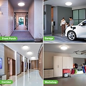 cheap Ceiling Lights &amp; Fans-Light ControlRadar Motion Sensor Light 12W 18W 6000K Wired Ceiling Light Fixture Motion Detector LED Ceiling Light Embedded Sensor Light for Corridor Staircase Food Cabinet Laundry AC220V