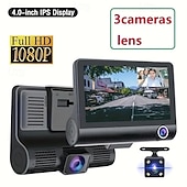 abordables DVR pour voiture-HD 4.0 voiture dvr image de recul garde de stationnement vision nocturne 3 caméra d&#039;enregistrement tachygraphe