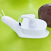 levne koupelnový organizér-dávkovač mýdlové tekutiny ve tvaru šneka lisovací styl dávkovač lotionů na desku pumpička lahvička na koupelnové doplňky