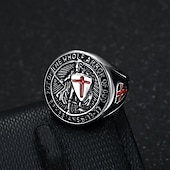 economico Accessori e altro-Anello Retrò vintage Medievale 316L/Acciaio al titanio Per Cavaliere Vichinghi Cosplay Halloween Carnevale Per uomo Bigiotteria Gioielleria di moda