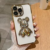 levne Pouzdra pro iPhone-telefon Carcasă Pro iPhone 15 Pro Max Plus iPhone 14 13 12 11 Pro Max Plus Zadní kryt Průhledné Nárazuvzdorné Medvěd TPU