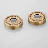 economico Rubinetti doccia-Rubinetto doccia Impostato - Docetta inclusa Stile vintage Ottone antico Esterno Valvola in ottone Bath Shower Mixer Taps