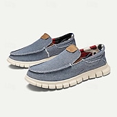levne Pánské nazouváky a mokasíny-pánské ležérní slip-on tkané mokasíny – lehké prodyšné boty pro každodenní pohodlí