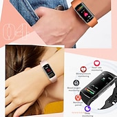 お買い得  スマートブレスレット-696 H28 スマートウォッチ 1.58 インチ スマートブレスレット ブルートゥース ECG + PPG 歩数計 着信通知 と互換性があります Android iOS 女性 男性 ハンドフリーコール メッセージ受信通知 IP 67 25mmウォッチケース