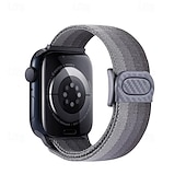 זול להקות Apple Watch-רצועת ספורט מותאם ל רצועת השעון של Apple Watch 38 מ&quot;מ 40 מ&quot;מ 41 מ&quot;מ 42 מ&quot;מ 44 מ&quot;מ 45 מ&quot;מ 49 מ&quot;מ אלסטי מתכוונן ניילון רצועת שעון חלופית ל iwatch Ultra 2 Series 9 8 7 SE 6 5 4 3 2 1