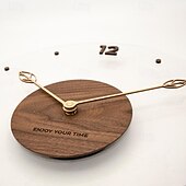 Недорогие Декор для стен-настенные часы не тикающие часы для спальни 30 35 40 см цифровые настенные кухонные часы настенные подвесные часы настенные бесшумные часы минималистичный декор стильные часы на батарейке дерево акрил