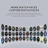 Χαμηλού Κόστους Smartwatch-QS39 Εξυπνο ρολόι 1.32 inch Έξυπνο ρολόι Bluetooth ΗΚΓ + PPG Παρακολούθηση θερμοκρασίας Βηματόμετρο Συμβατό με Android iOS Γυναικεία Άντρες Μεγάλη Αναμονή Κλήσεις Hands-Free Αδιάβροχη IP 67