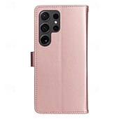 cheap Samsung Cases-Phone Case For Samsung Galaxy S24 S23 S22 S21 S20 Ultra Plus FE A54 A34 A14 Note 20 10 S25 Ultra Wallet Case Magnetic Full Body Protective with Wrist Strap Cat Bee TPU PU Leather