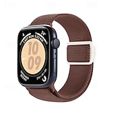 זול להקות Apple Watch-רצועת ספורט מותאם ל רצועת השעון של Apple Watch 38 מ&quot;מ 40 מ&quot;מ 41 מ&quot;מ 42 מ&quot;מ 44 מ&quot;מ 45 מ&quot;מ 49 מ&quot;מ אלסטי מתכוונן ניילון רצועת שעון חלופית ל iwatch Ultra 2 Series 9 8 7 SE 6 5 4 3 2 1