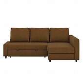 baratos Cobertura de Sofa-Capa de Sofá 100% Algodão com Armazenamento Capas de Sofá-Cama Acolchoadas Cor Sólida