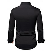 abordables camisa con botones para hombre-Hombre Camisa Camisa de verano Abotonar la camisa Camisa casual Negro Blanco Azul Piscina Verde Ejército Manga Larga Plano Diseño Diario Vacaciones Ropa Moda Casual Cómodo