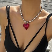 abordables Colliers-Collier Perle Femme Elégant Le style mignon Classique Cœur Mignon Forme de coeur Colliers Tendance Pour Travail Fête scolaire Soirée