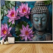 tanie gobelin boho-boho budda wiszący gobelin wall art duży gobelin mural wystrój fotografia tło koc zasłona strona główna sypialnia dekoracja salonu