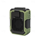 baratos Ventoinhas-Ventilador com Clipe para Cintura com Power Bank – Ventilador de Resfriamento Sem Lâminas com Absorção de Choque Bateria de Polímero
