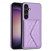 billiga Skal och fodral till Samsung-telefon fodral Till Samsung Galaxy S24 S23 S22 S21 Ultra Plus A55 A35 A25 A15 5G A54 A34 A14 A53 A33 A23 A13 S25 Ultra Skal med stativ med snodd Kortplats Kontor / företag TPU PU läder