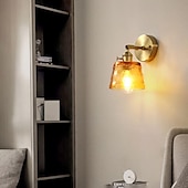 abordables Appliques murales d&#039;intérieur-applique en verre plug in/no plug lampe de chevet lampe de lecture tête de lit lumières murales e27 luminaire pour mur de fond salon