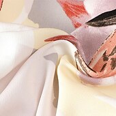 abordables Jupes en mousseline-Femme Collants Jupe Mode Décontractées Maxi Taille haute Jupes Floral Imprimer Vacances Rendez-vous Jaune Rose Claire Bleu Eté Mousseline de soie