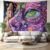 Trippy Psychedelic Hanging Tapestry Wall Art Large Tapestry Mural Decor Photograph Backdrop Blanket Curtain Home Bedroom Living Room Decoration 24