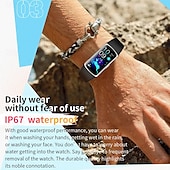 お買い得  スマートブレスレット-696 H28 スマートウォッチ 1.58 インチ スマートブレスレット ブルートゥース ECG + PPG 歩数計 着信通知 と互換性があります Android iOS 女性 男性 ハンドフリーコール メッセージ受信通知 IP 67 25mmウォッチケース