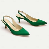 abordables Officiel-Escarpins violets à bride arrière et bout pointu pour femme - chaussures élégantes pour soirées et événements