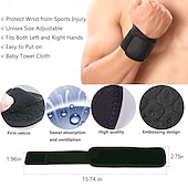 economico Bretelle &amp; Supporti-tutore per il polso, confezione da 2 fasce per il tunnel carpale per donne e uomini. Cinturini da polso per sollevamento pesi, allenamento e sollievo dal dolore. flessibile, altamente elastico,