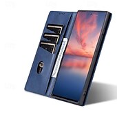 Недорогие Чехлы для Samsung-телефон Кейс для Назначение SSamsung Galaxy S24 S23 S22 S21 S20 Ultra Plus FE А55 А35 А25 А15 5Г A54 A34 A14 S25 Ультра Кошелек для карт Магнитный Полная защита тела Откидная подножка Ретро