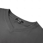 billiga Herrarnas Elite T-shirts och linnen-Herr T-shirt T-tröja Kort ärm V-hals Sommar Slät Mode Designer Klassisk Semester Gata Utekväll Svart Vit Blå Topp t-shirt för män