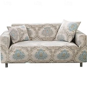 cheap Sofa Cover-Jersey Fabric Lazy Sofa Cover in Florqal&amp; Geometric Pattern for Indoor Use
