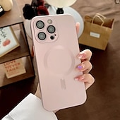 Недорогие Чехлы для iPhone-телефон Кейс для Назначение айфон 16 Айфон 15 Про Макс Плюс iPhone 14 13 12 11 Pro Max Plus Кейс на заднюю панель Поддержка беспроводной зарядки Защита от удара ТПУ Покрытие