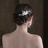 billige Bryllupshodeplagg-Hodepryd Legering Bryllup Elegant Bryllup Med Blomster Hodeplagg Hodeplagg