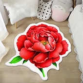 economico tappeti per soggiorno e camera da letto-Tappeti Tappeti A Forma Di Fiore Semplice Tappeto 3d Grande Fiore Tappetini Lavabili