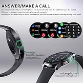 Χαμηλού Κόστους Smartwatch-QS39 Εξυπνο ρολόι 1.32 inch Έξυπνο ρολόι Bluetooth ΗΚΓ + PPG Παρακολούθηση θερμοκρασίας Βηματόμετρο Συμβατό με Android iOS Γυναικεία Άντρες Μεγάλη Αναμονή Κλήσεις Hands-Free Αδιάβροχη IP 67