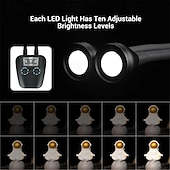 お買い得  家庭用器具-10 段階の明るさ調節が可能な LED マクロ アーム ライト、キヤノン、ニコン、ソニー、オリンパス、富士フイルム デジタル一眼レフ用マクロ撮影照明