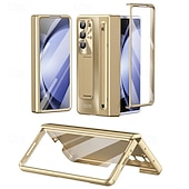 رخيصةأون جراب سامسونج-هاتف غطاء من أجل سامسونج جالاكسي Z فولد 7 زي فولد 6 Z Fold 5 Z Fold 4 غطاء خلفي مع حامل و حامي الشاشة حماية كاملة للجسم درع الكمبيوتر الشخصي