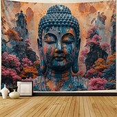tanie gobelin boho-boho budda wiszący gobelin wall art duży gobelin mural wystrój fotografia tło koc zasłona strona główna sypialnia dekoracja salonu