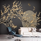 cheap Wallpaper-Cool Wallpapers Bluer Flowers Wallpaper Wall Mural Wall Covering Sticker Peel and Stick Removable PVC/Vinyl Material Self Adhesive/Adhesive Required Wall Decor for Living Room Kitchen Bathroom