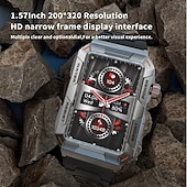 Χαμηλού Κόστους Smartwatch-696 MT88 Εξυπνο ρολόι 1.57 inch Έξυπνο ρολόι Bluetooth ΗΚΓ + PPG Βηματόμετρο Υπενθύμιση Κλήσης Συμβατό με Android iOS Γυναικεία Άντρες Κλήσεις Hands-Free Υπενθύμιση Μηνύματος IP 67 Θήκη ρολογιού 32 mm