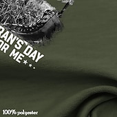  4 luglio 2026 250° Giorno della Memoria Maglietta a maniche corte con collo rotondo Stampa 3D Veterano uomo Casual Daily Street