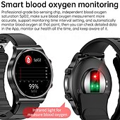 tanie Inteligentne bransoletki-696 p70 zegarek z glukometrem, inteligentny zegarek, 1,32 cala, inteligentna opaska fitness, Bluetooth, EKG + ppg, monitorowanie temperatury, krokomierz, kompatybilny z Androidem, iOS, męskie przypomnienie wiadomości, IP 67, 43 mm, koperta zegarka