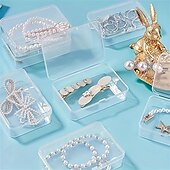 economico Organizzazione spazi-Scatola di imballaggio in plastica trasparente da 12 pezzi per strumenti hardware, display di campioni, imballaggio di parti e conservazione di carte - moderna scatola di immagazzinaggio trasparente