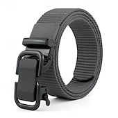 Men's Belt Nylon Belt Outdoor Belt Waist Belt Black Navy Blue Nylon Adjustable Heavy-Duty Plain Outdoor Daily 16